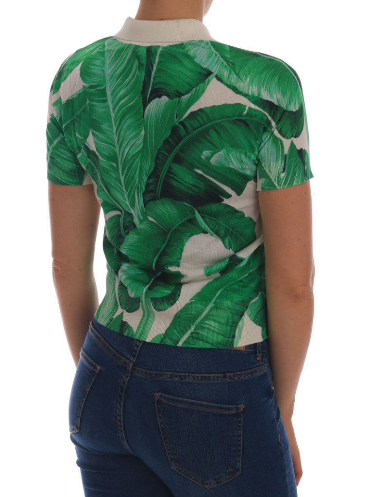 Green Banana Leaf  Polo T-shirt