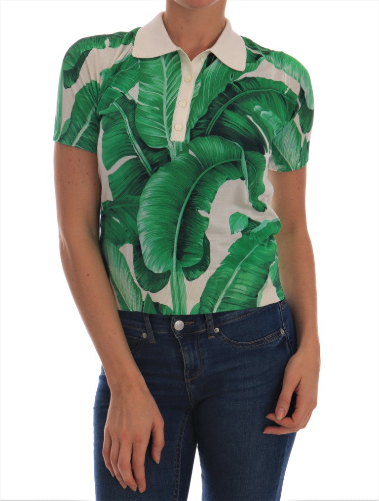 Green Banana Leaf  Polo T-shirt