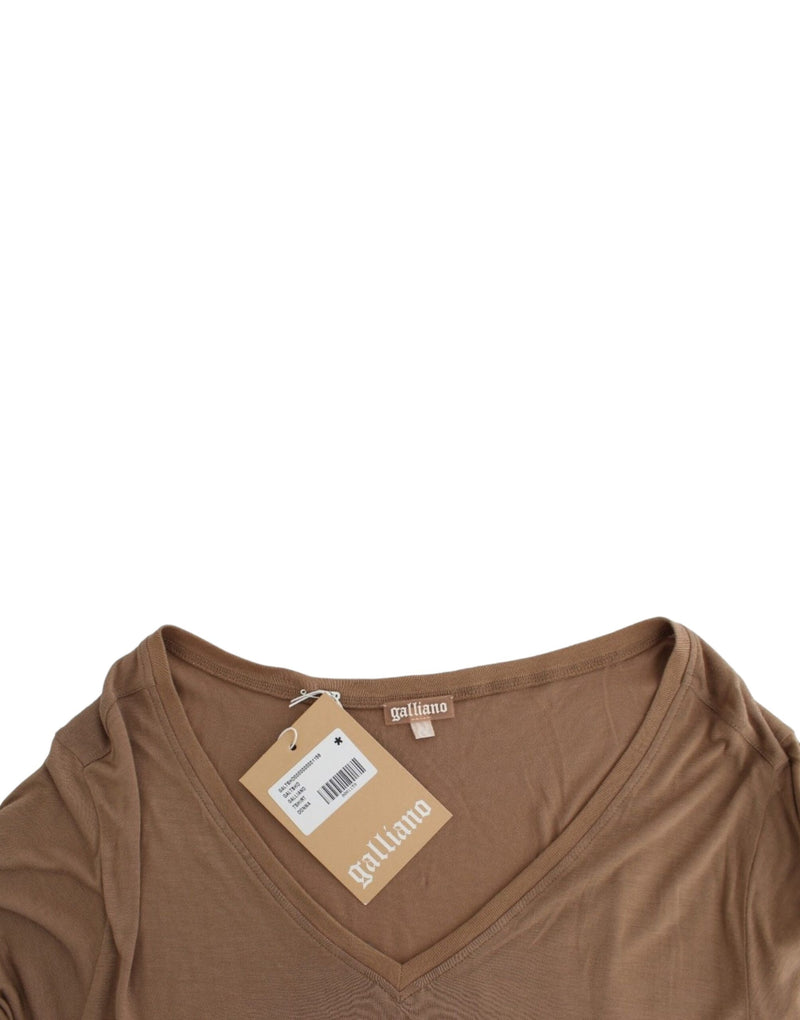 Brown shortsleeved top