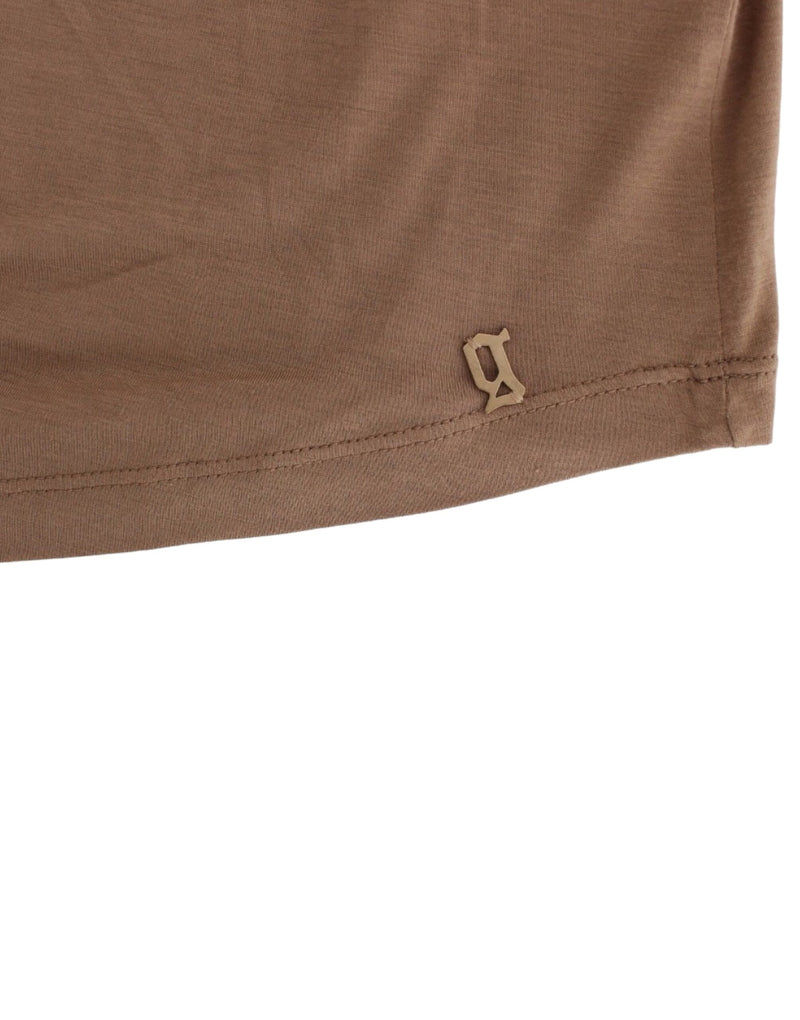 Brown shortsleeved top