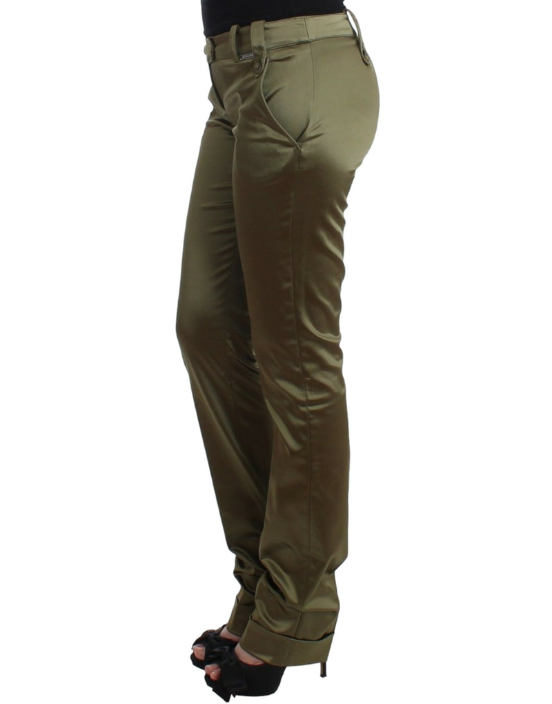 Green Slim Fit Pants