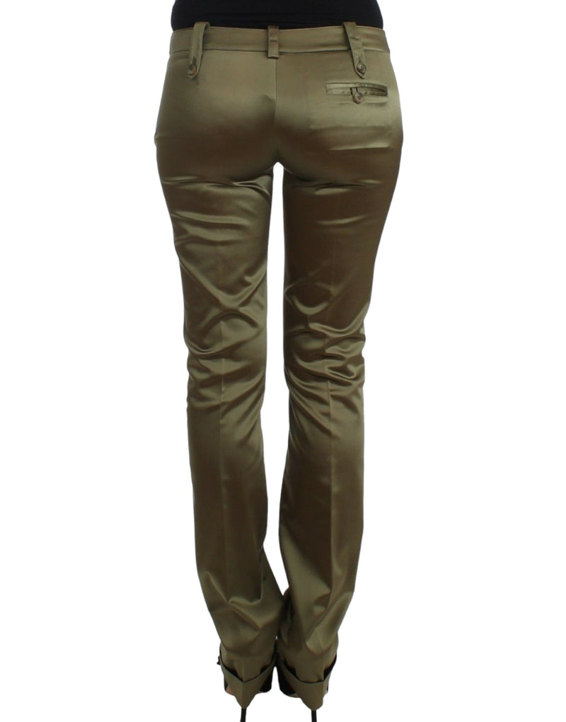 Green Slim Fit Pants