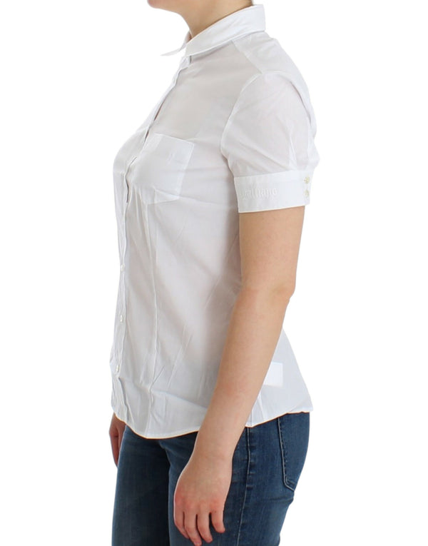 White Cotton Shirt Top