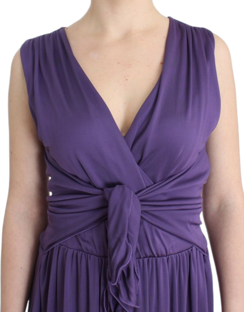 Purple sheath dress