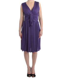 Purple sheath dress