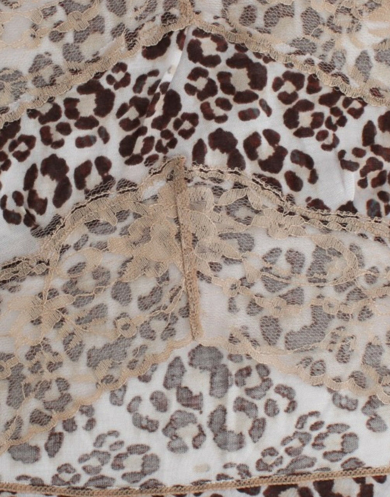 Brown longsleeved lace top