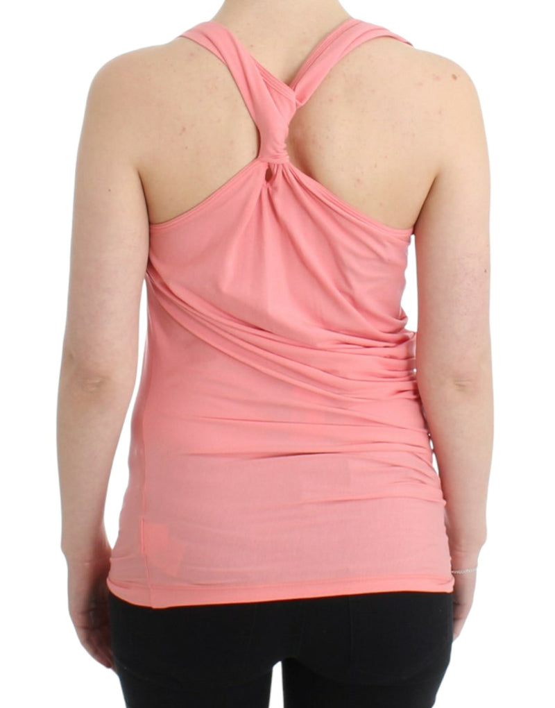 Pink cotton tank top