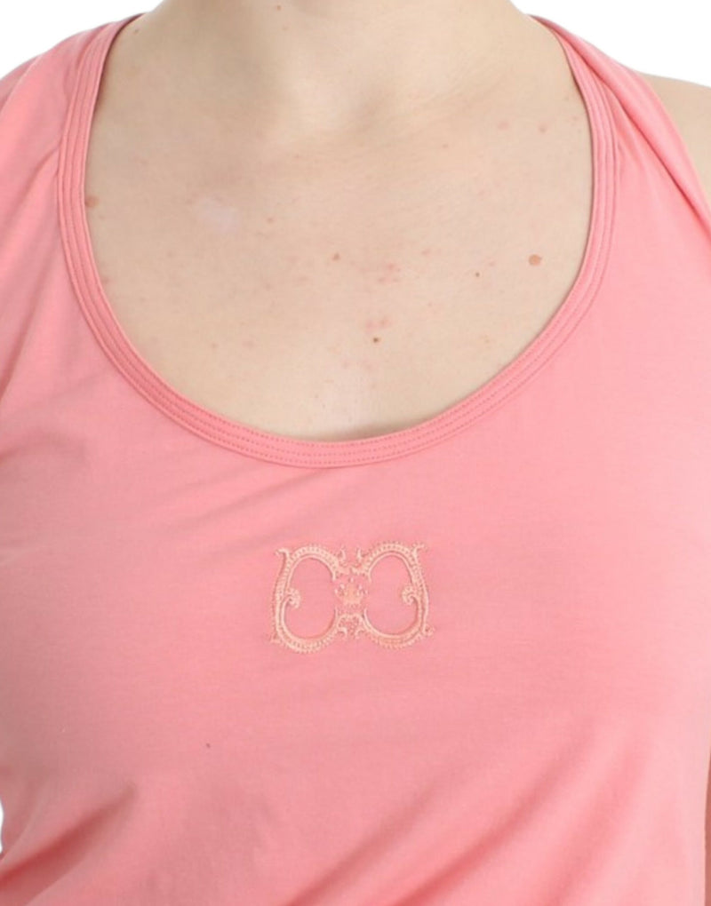 Pink cotton tank top