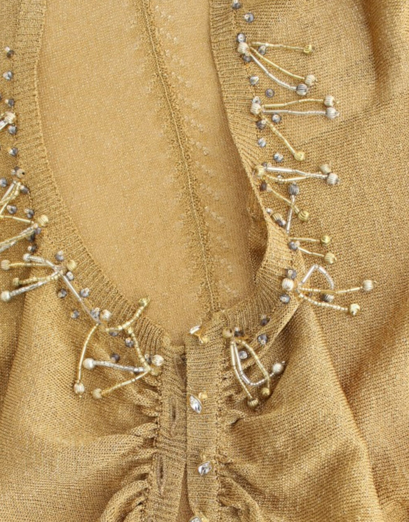 Gold embellished gold shrug