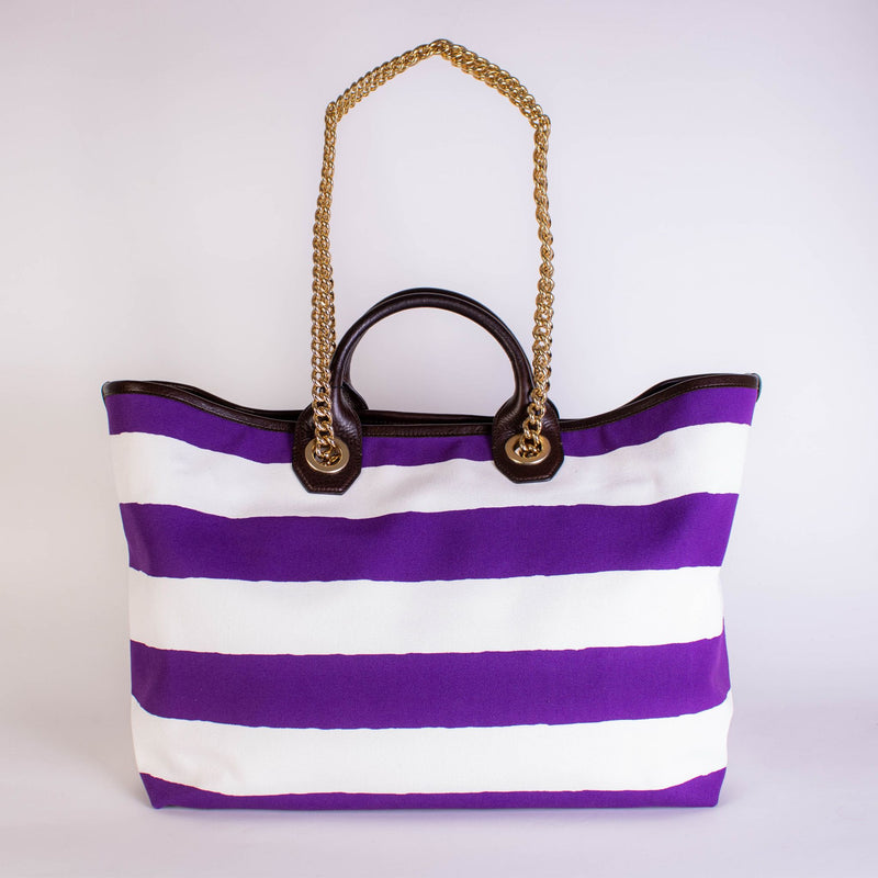 Striped Montecarlo Beach Bag