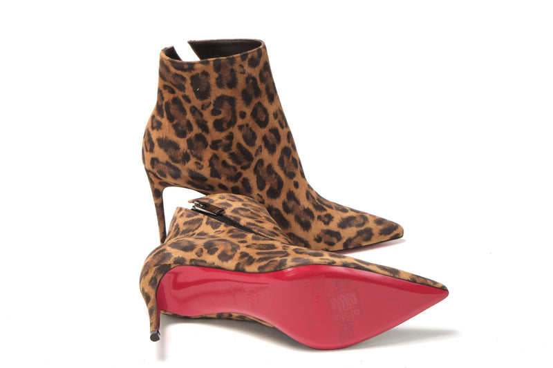 Leopard Birgikate 65 Veau Velours Heel Boots