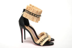 Black/Savane Black/Natural Poupedou 100 Calf Heel