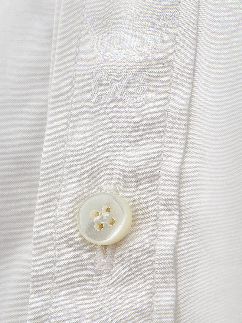 White Slim Fit Cotton Shirt