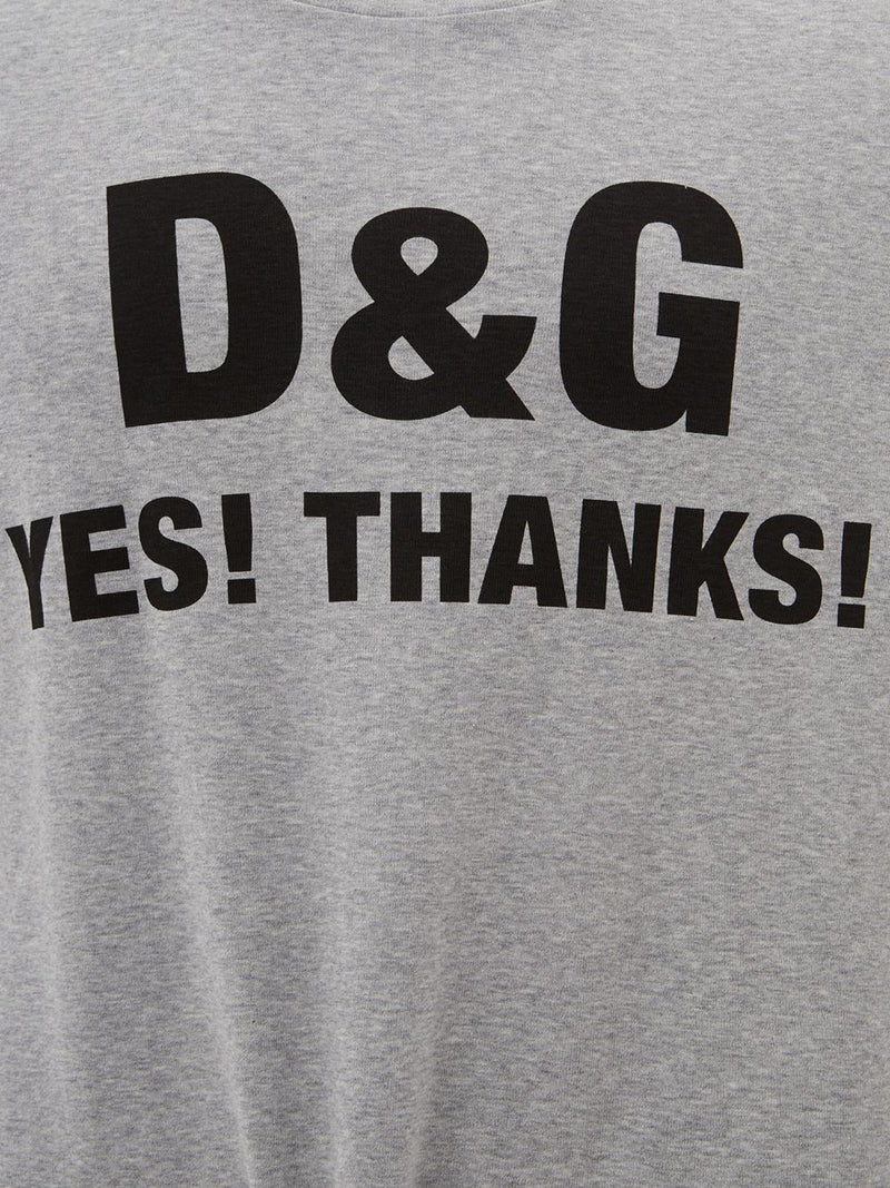 'Yes, Thanks!' Printed Grey T-Shirt