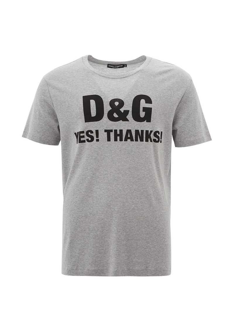 'Yes, Thanks!' Printed Grey T-Shirt