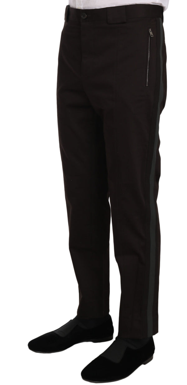 Purple Cotton Stretch Formal Trouser Pants