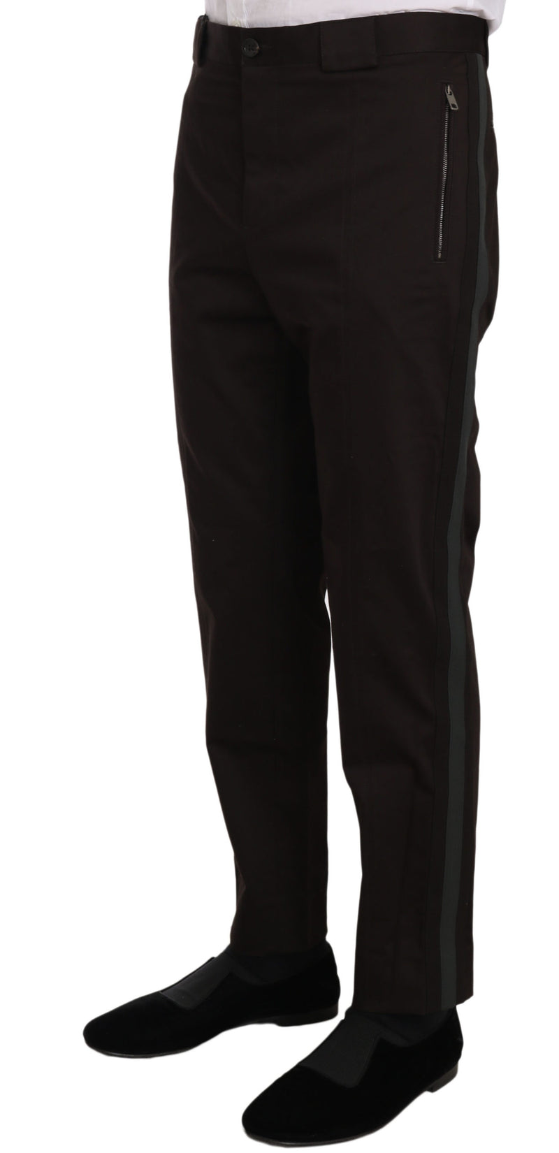 Purple Cotton Stretch Formal Trouser Pants