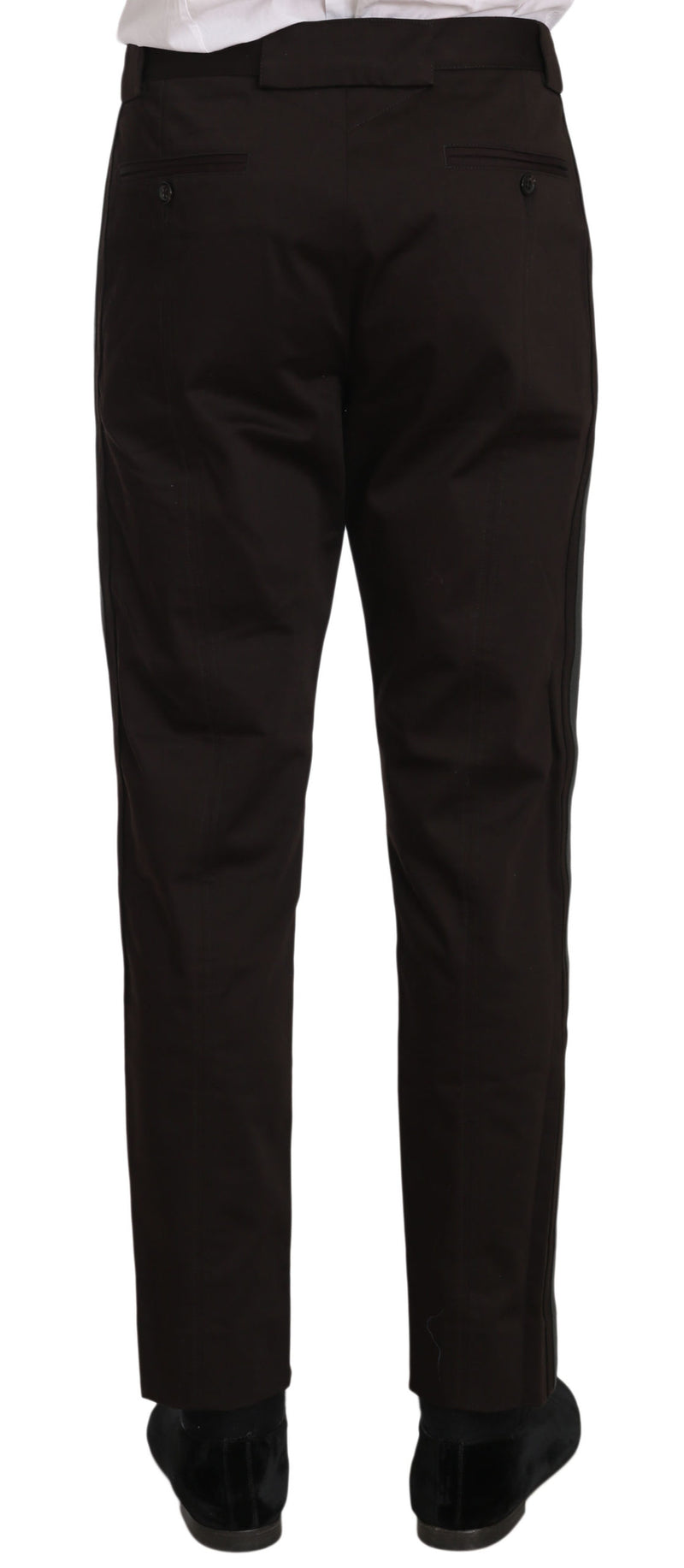 Purple Cotton Stretch Formal Trouser Pants