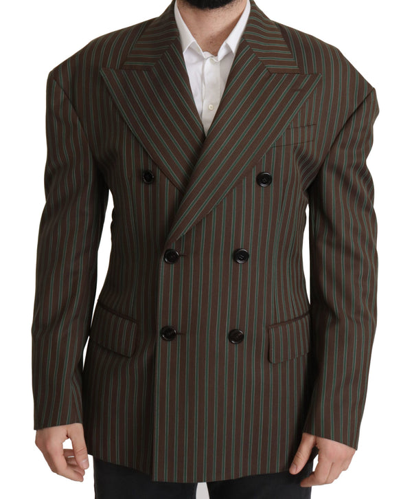 Multicolor Stripes Double Breasted Blazer