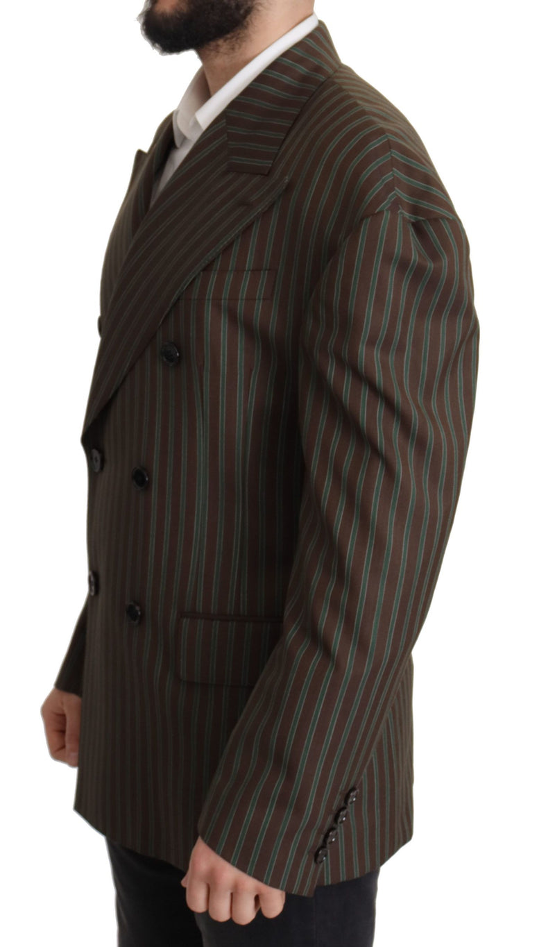 Multicolor Stripes Double Breasted Blazer