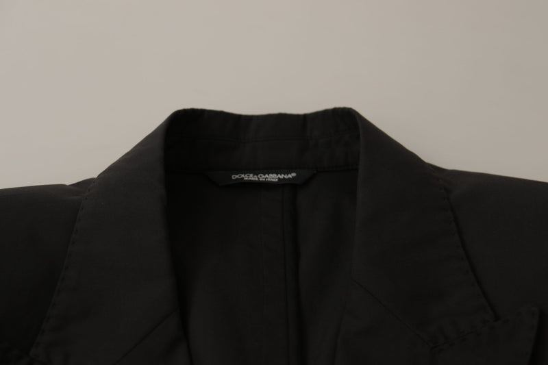 Black Single Breasted TAORMINA Breasted Blazer