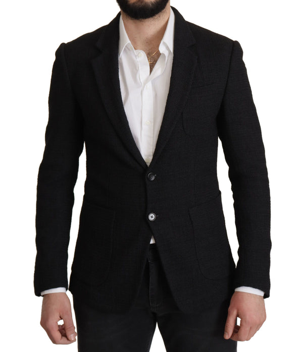 Black Single Breasted Coat Men Blazer