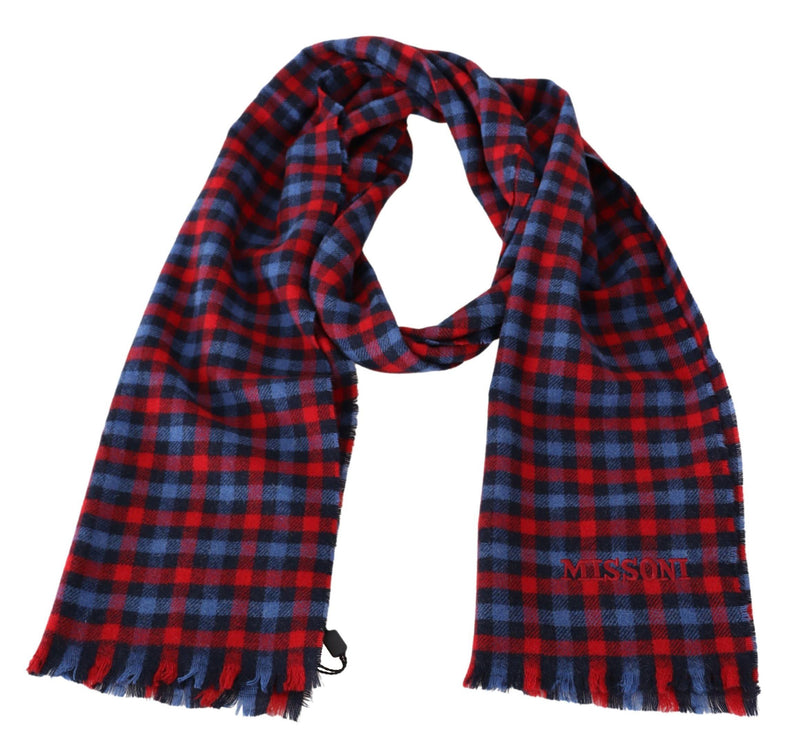 Multicolor Check Wool Unisex Neck Wrap Scarf