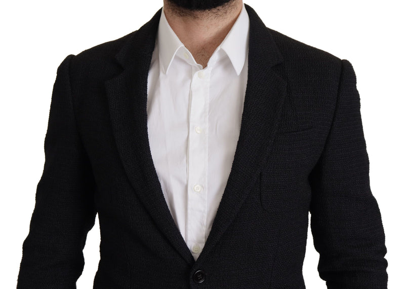 Black Single Breasted Coat Men Blazer