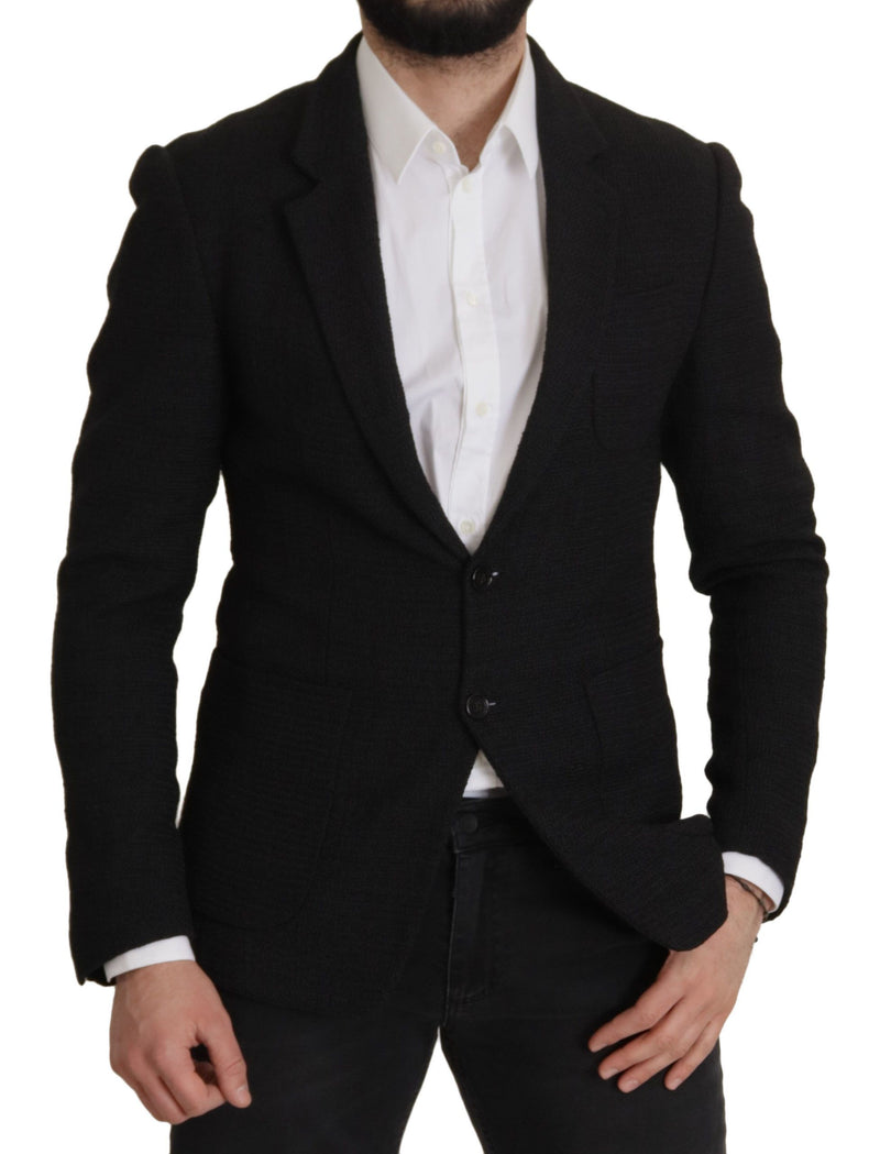 Black Single Breasted Coat Men Blazer