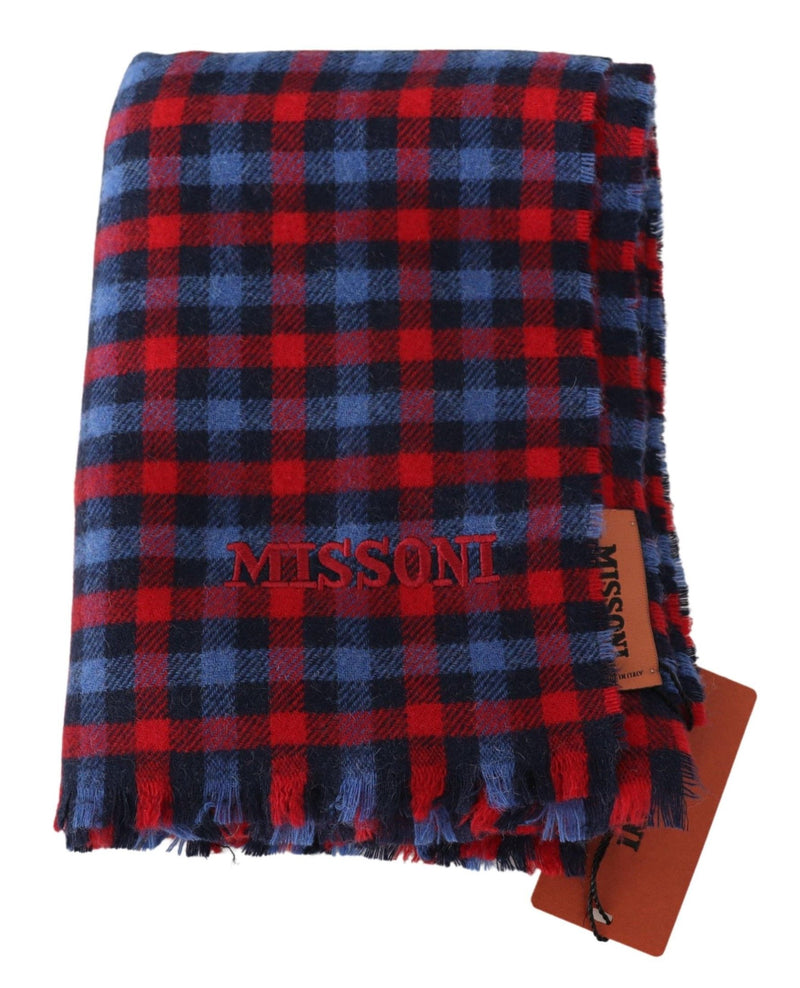 Multicolor Check Wool Unisex Neck Wrap Scarf