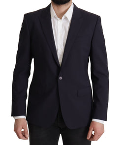 Dark Blue Single Breasted MARTINI Blazer