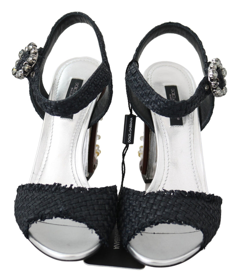 Black Crystals LED LIGHTS Sandals Shoes