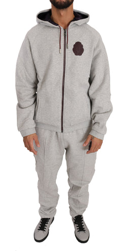 Gray Cotton Sweater Pants Tracksuit