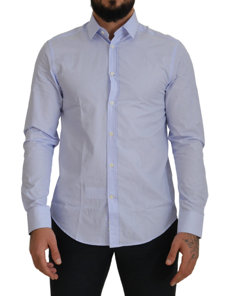 Light Blue Cotton Formal Men Shirt