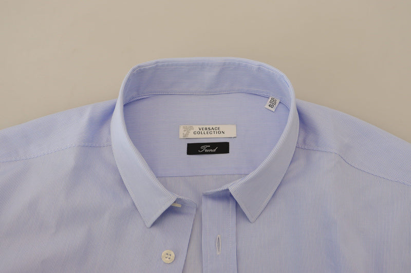 Light Blue Cotton Formal Men Shirt