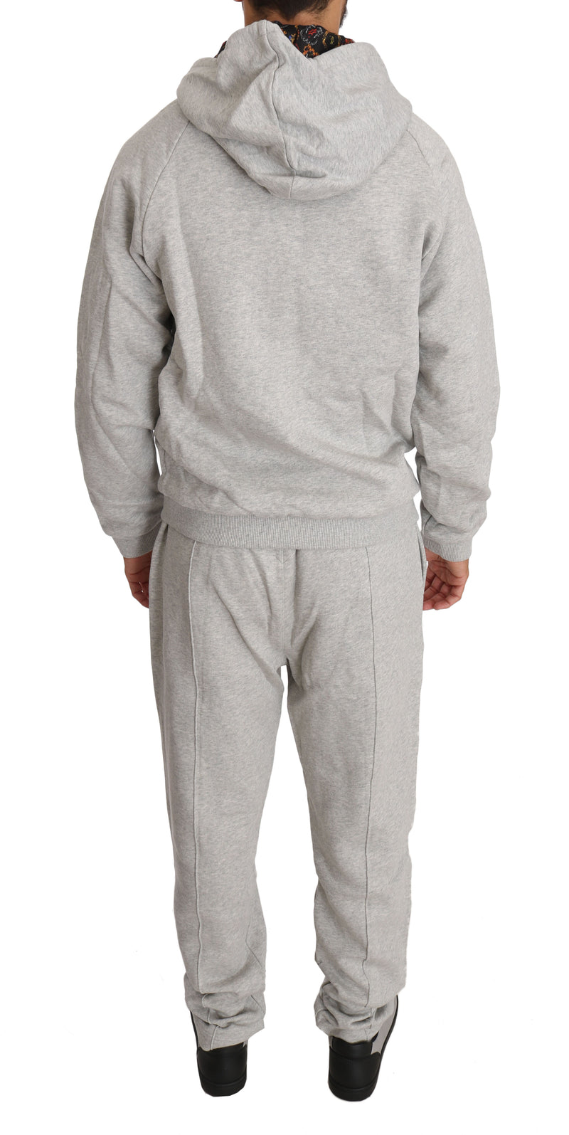 Gray Cotton Sweater Pants Tracksuit