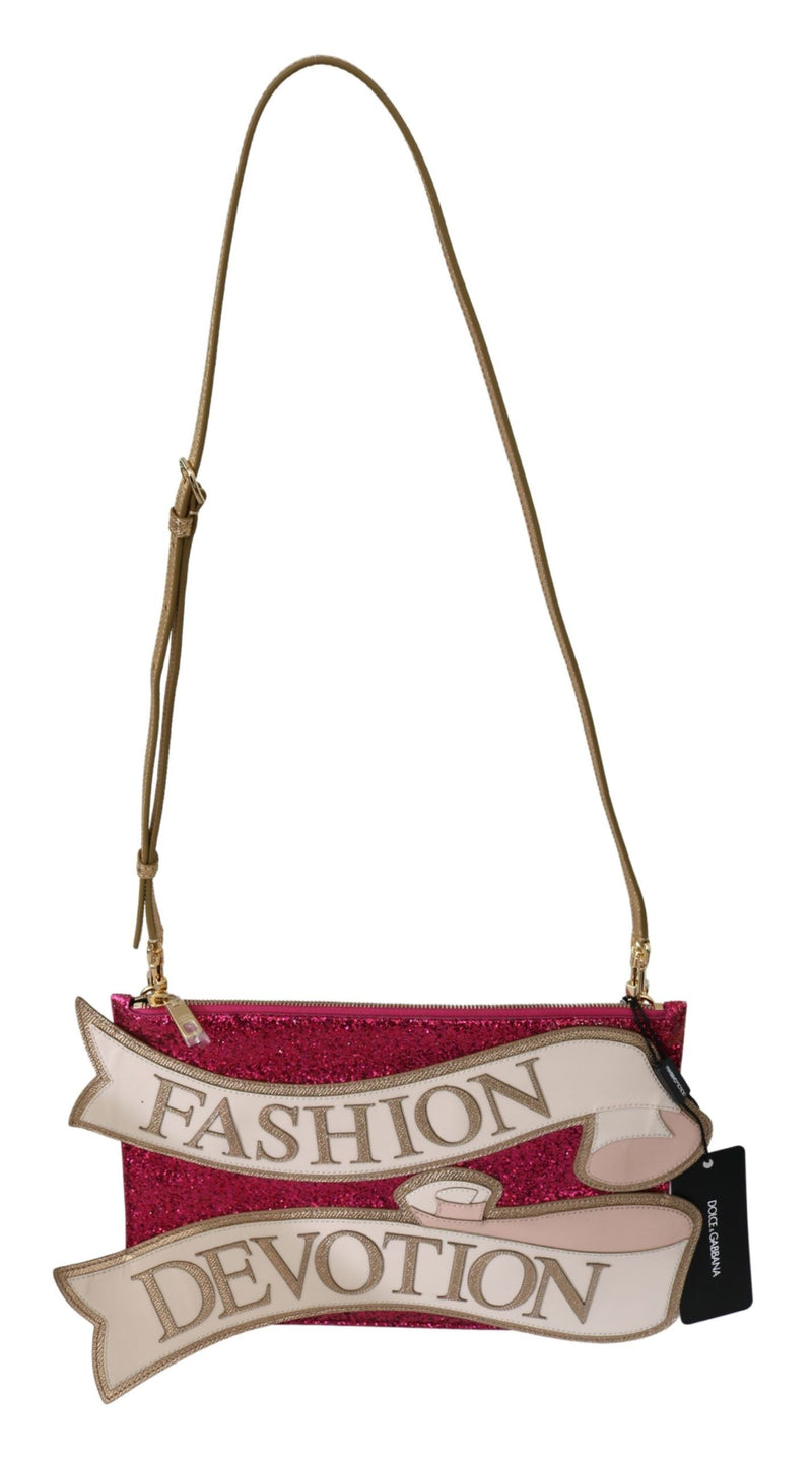 Pink Glittered Fashion Devotion Sling CLEO Purse