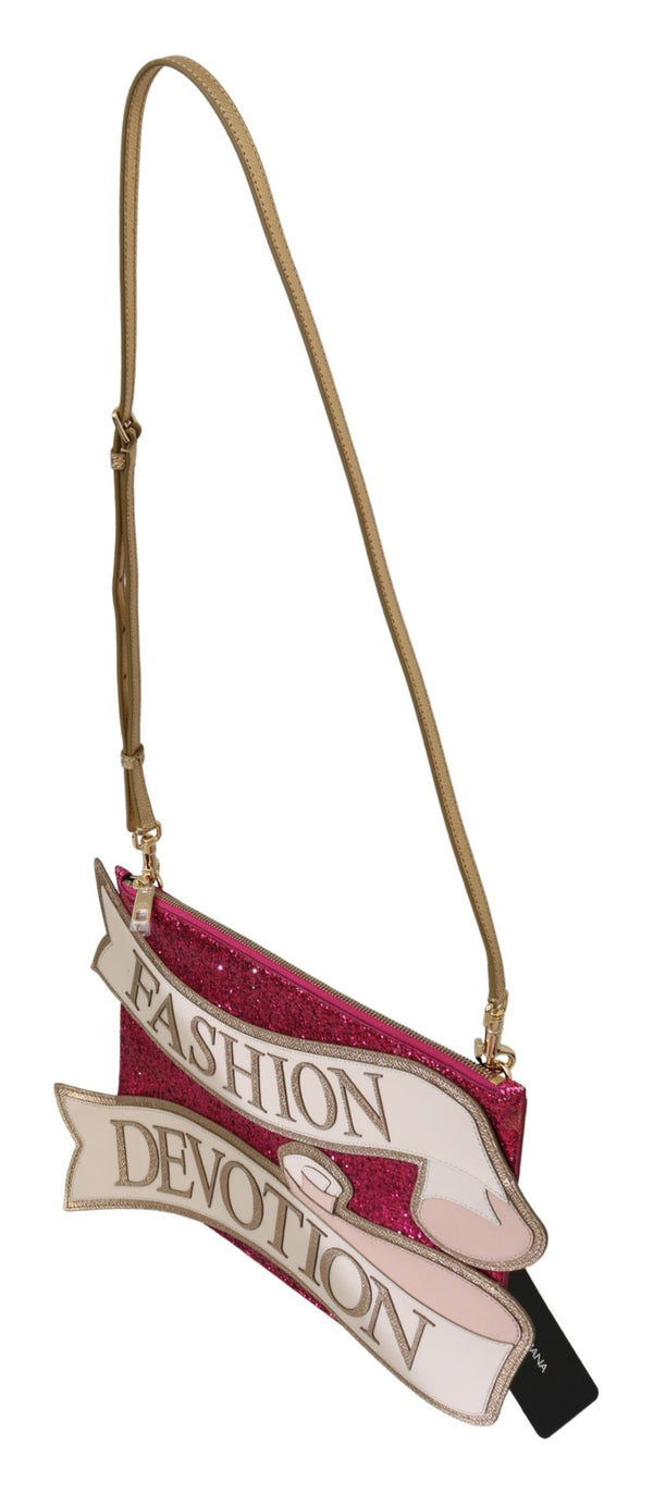 Pink Glittered Fashion Devotion Sling CLEO Purse