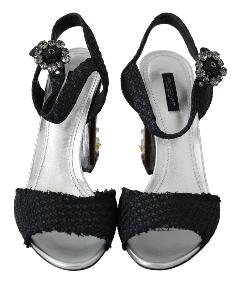 Black Crystals LED LIGHTS Sandals Shoes