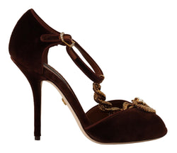 Brown Coppar Devotion Heart Sandals Shoes