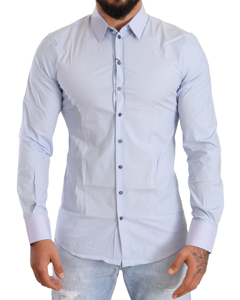 Blue Stretch Slim Fit Formal SICILIA  Shirt