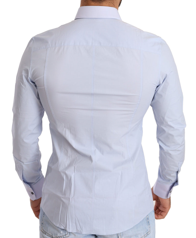 Blue Stretch Slim Fit Formal SICILIA  Shirt