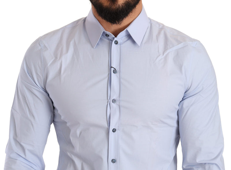 Blue Stretch Slim Fit Formal SICILIA  Shirt