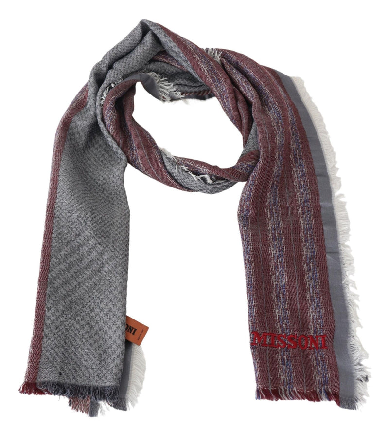 Multicolor Wool Striped Unisex Neck Wrap Shawl Scarf