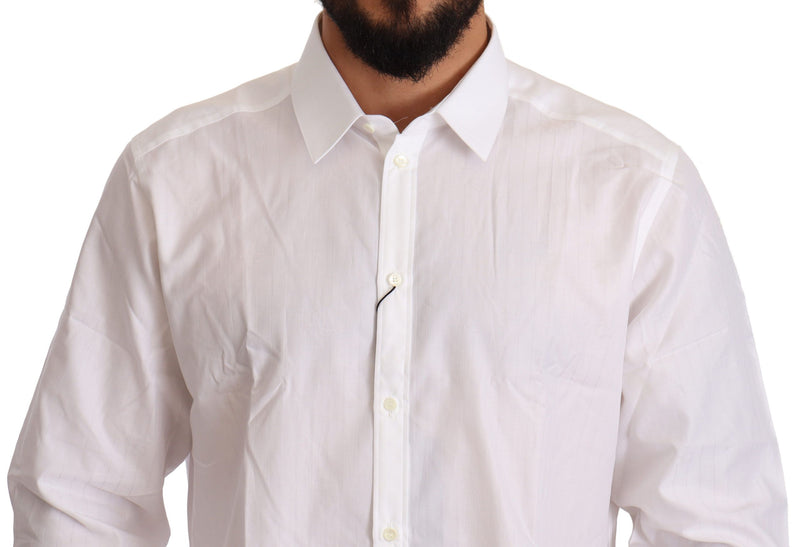 White Cotton Slim Fit Men MARTINI Shirt