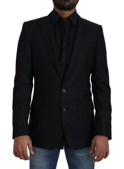 Black Wool Single Breasted MARTINI Blazer