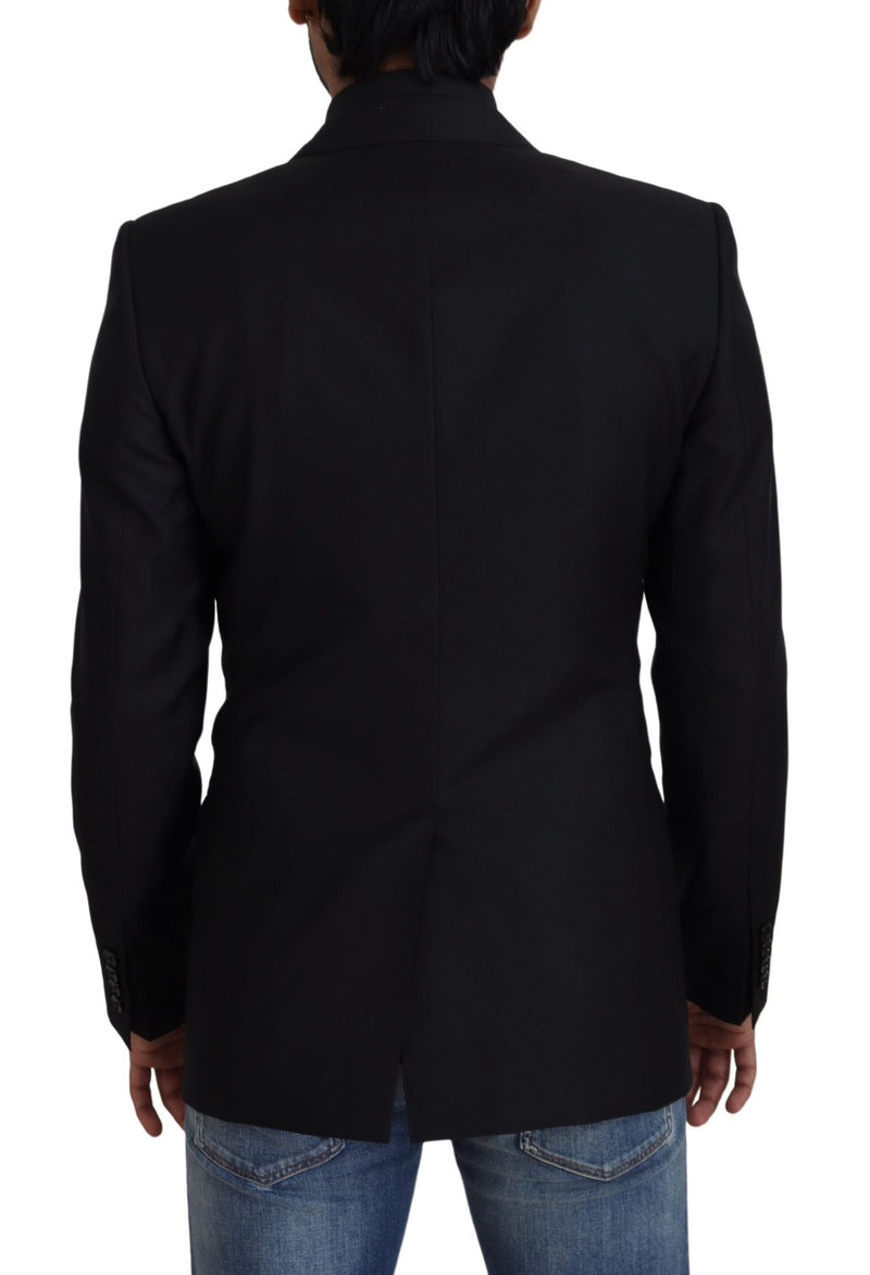 Black Wool Single Breasted MARTINI Blazer