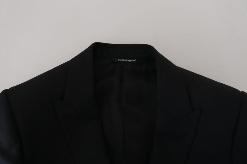 Black Wool Single Breasted MARTINI Blazer