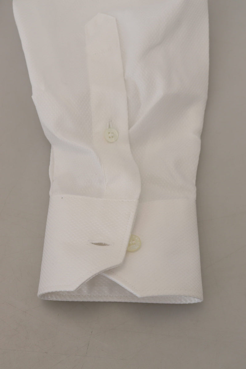 White Cotton Formal Dress Slim Fit Shirt