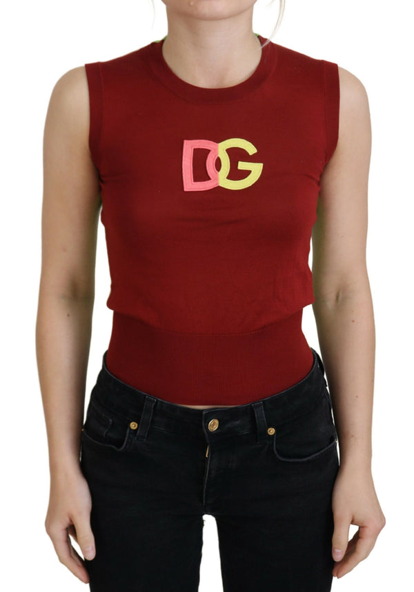 Red Green DG Logo Sleeveless Pullover Top